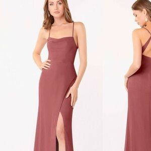 Azazie dress dusty sage